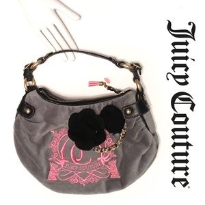 Authentic JUICY COUTURE Leather Velour Bag Purse
